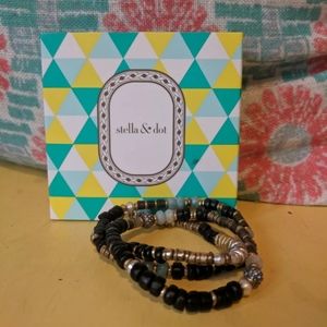 Stella & Dot Artisan Stretch Bracelets Set of 3